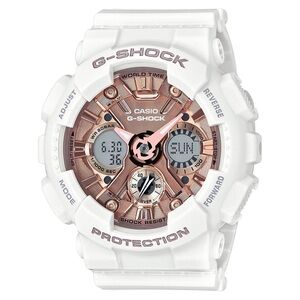 Casio G-Shock White and Rose-Toned Timepiece